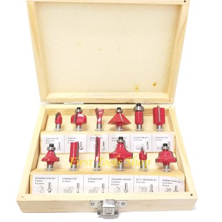 ดอกทริมเมอร์ ดอกเราเตอร์ 2 หุน 12 ชิ้น ROUTER BIT SET