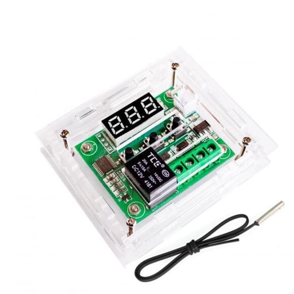 XH-W1209 จอแสดงผลดิจิตอล DC12V ความแม่นยำสูงควบคุมอุณหภูมิสวิทช์ควบคุม ...