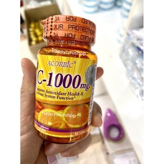 (พร้อมส่ง)วิตามินซี ACORBIC C-1000 MG ของแท้ 100%(1ชิ้น)