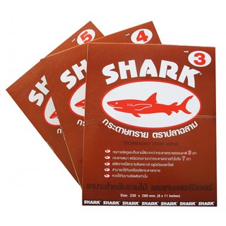 TOA กระดาษทรายขัดไม้ กระดาษทราย ตราปลาฉลาม เบอร์ 0-5 SHARK ของแท้100%