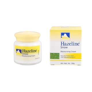 รับประกันความแท้ Hazeline Snowครีมปกป้องผิวเรียบเนียนเฮสลีนสโนว์ตราภูเขาครีมบำรุงใบหน้า100Gเพิ่มความกระจ่างใสให้กับผิวใช