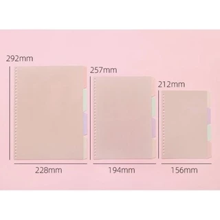 <ใหม่❗️ A6> 🦄แผ่นขั้น พาสเทล A4,A5,B5 4แผ่นคละสี แบบอ่อน สีทึบ parting sheet แผ่นขั้นสมุด