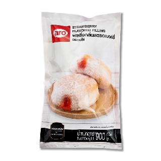 🔥HOT🔥 เอโร่ ไส้ขนมรสสตรอว์เบอร์รี่ 900 กรัม aro Strawberry Filling 900 g