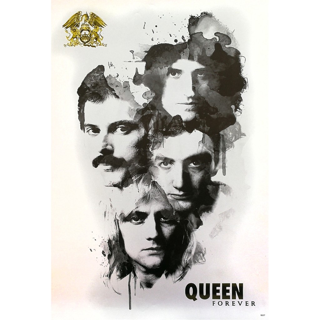 โปสเตอร์ รูป วง ดนตรี ร็อก ควีน Queen (1970-Now) POSTER 24"x35" Inch English Rock British Rock Band 