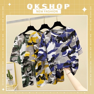 QKshop 🌻สุดเทาห์ให้แล้วตะลึง อึ้งจึ้งไปเลยแมร๊ ดูดีสุดเสื้อยืดรุ่นนี้คือใส่แล้วพลางตัวได้เลย☁️ เริศนะว่าไม่ได้ต้องมีไว้ใ