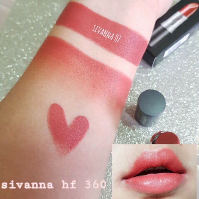 แท้/พร้อมส่งทุกสี Sivanna HF360 silk matte lip