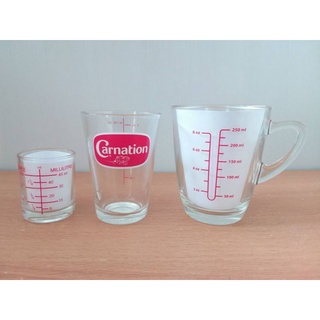 แก้วตวงชงกาแฟ เซ็ท 3 ใบ ขนาด 1.5oz+6oz+8oz (Cartoon)