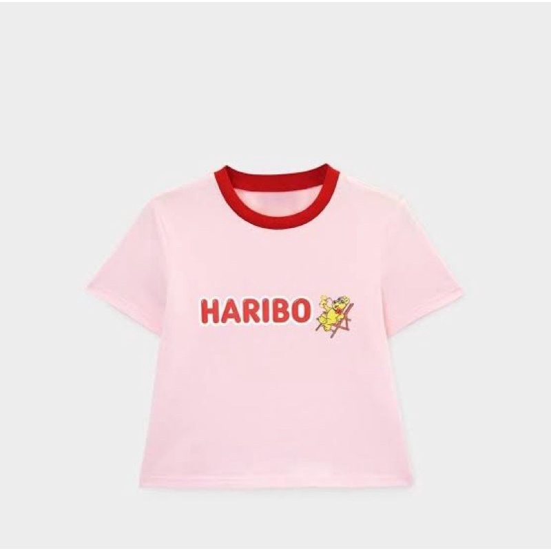 HARIBO X POMELO CREW NECK SHORT SLEEVE TOP- PINK 🎀