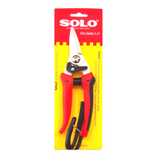 🔥แนะนำ!! SOLO กรรไกรตัดกิ่งไม้ ปากตรง รุ่น 5608 - 7.5" ขนาด 7.5 นิ้ว สีแดง Gardening &amp; Outdoor Tools