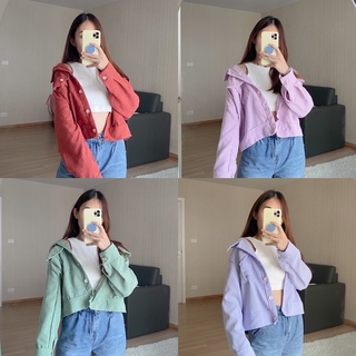 📌Sale 📌 jacket crop oversize ผ้าลูกฟูกPK190