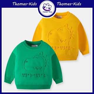 [THOMAS Kids] เสื้อกันหนาว แขนยาว ลายไดโนเสาร์ สร้างสรรค์ สําหรับเด็กผู้ชาย และเด็กผู้หญิง อายุ 1-9 ปี ขายส่ง