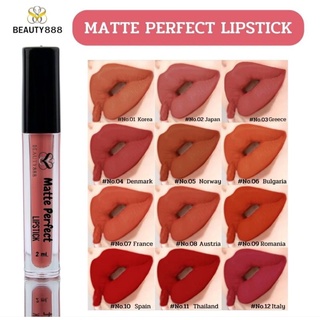 ลิปแมทท์ Lip matte (Matte Perfect Lipstick) Beauty888