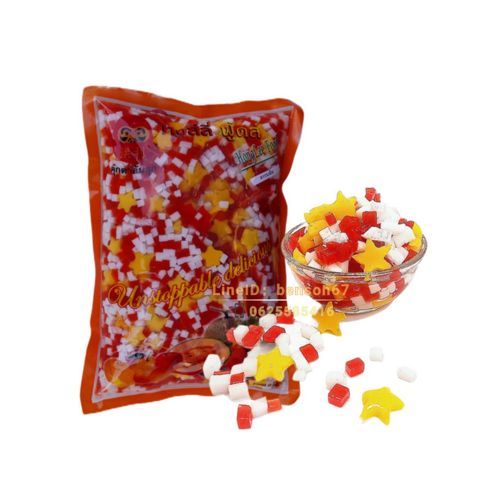 ดาวระยิบ หงส์ลี่ ฟู้ดส์Honglee Food -วุ้นคาราจีแนนสำเร็จรูป(1000กรัม)มุกวุ้นบุกไข่มุก