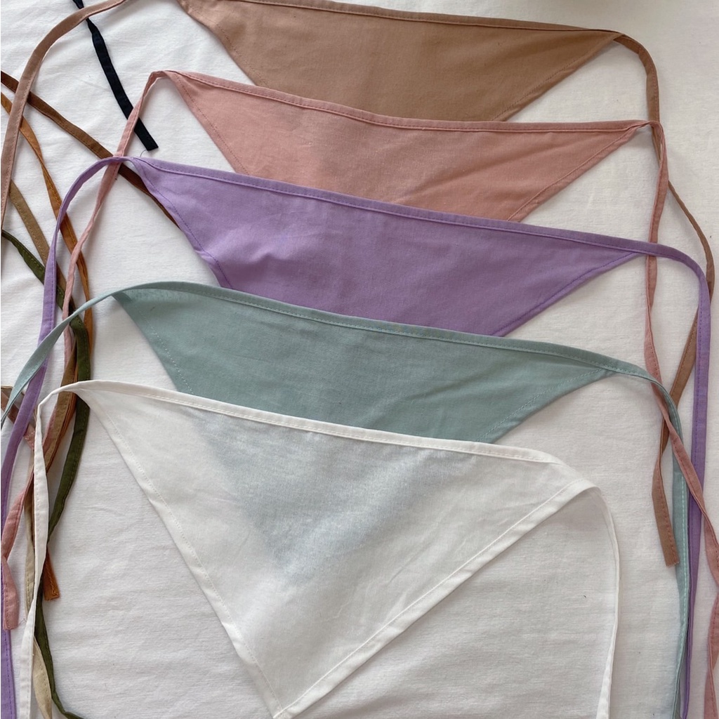 HAIR SCARF ผ้าโพกผม แมทช์ได้กับหลายชุด เนื้อผ้าฝ้าย ผ้าคอตตอนลินิน ลูกไม้ - รูปที่ 6