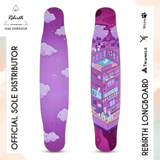 Rebirth Longboard Yi Little White Man (Pink)/ลองบอร์ดรีเบิร์ทรุ่น Yi Little White Man ลองบอร์ด สเก็ตบอร์ด ครบชุดพร้อมส่ง
