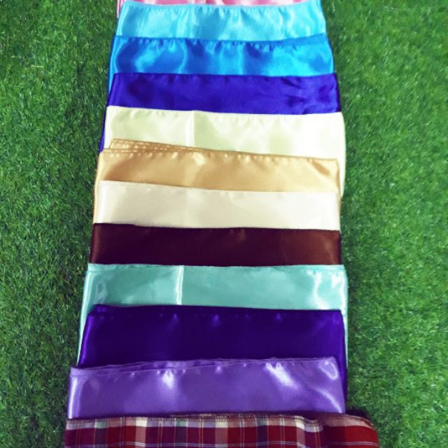 ผ้าผูกเอวชุดไทย  คาดเอว ลายผ้าขาวม้า พร้อมส่ง