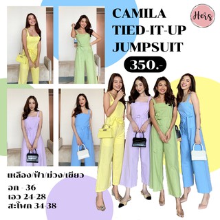 Camila tied-it-up jumpsuit จั๊มสูทสีพื้นหลากหลายสี