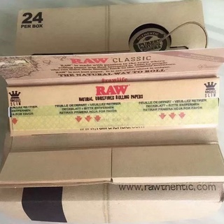 กระดาษโรล ลดล้างสต๊อก กระดาษม้วนพร้อมก้นกรoง กระดาษ Raw Classic โรล ขนาด110mm Kingsize slim+tips สินค้ามีจำนวนจำกัด