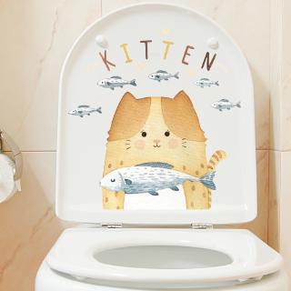 【Zooyoo】สติกเกอร์ติดผนัง Cartoon toilet stickers room decoration wall stickers
