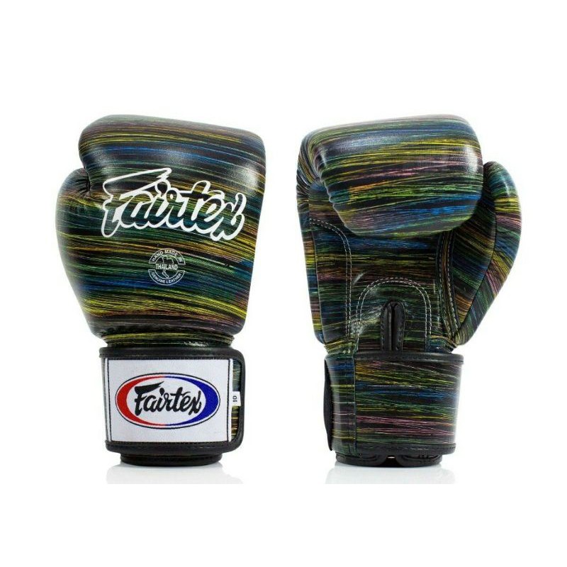 นวมหนังแท้ (Genuine leather boxing gloves ) ยี่ห้อ Fairtex , รุ่น UNIVERSAL GLOVES"Tight-Fit" Design-Spectrumขนาด 12 oz