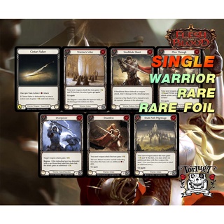 Warrior Rare | WTR-U CRU-U MON-U | Flesh and Blood TCG Single | การ์ดแรร์ระดับ R ขายแยกใบ Equipment Attack Action