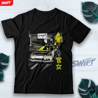 [S-5XL]เสื้อยืด พิมพ์ลาย Honda CIVIC JDM LEGENDS DISTRO