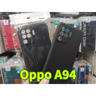 OPPO A94 CASE TPU คลุมกล้อง เคสดำทึบ ดูเรียบหรูไม่ลื่นมือไม่เป็นรอยนิ้ว บางเพียง 0. 3 mm