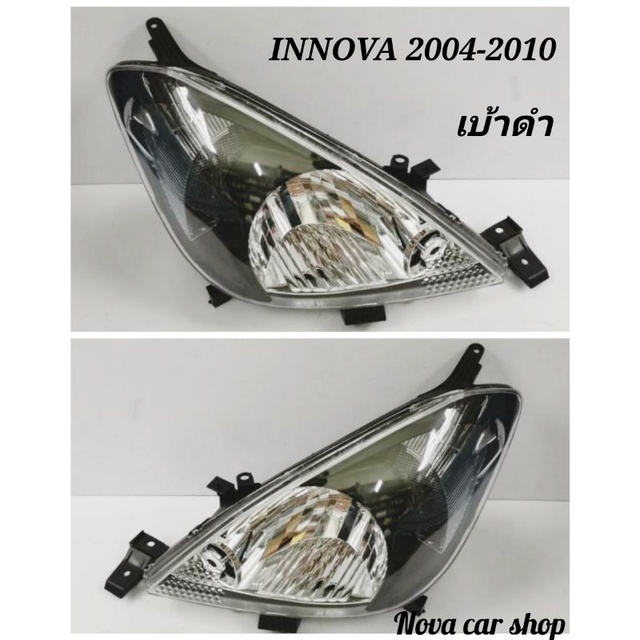 ไฟหน้า​ โคมดำ​ TOYOTA​ INNOVA​ อินโนว่า​ ปี​ 2004-2010​ ( 1​ คู่​)​