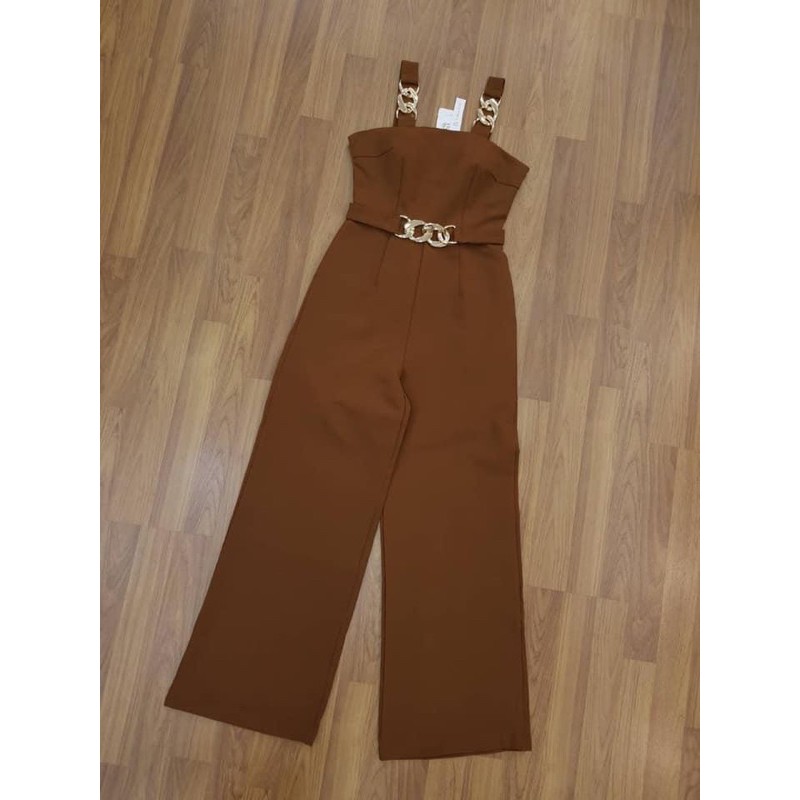 จั๊มสูทขายาวแต่งโซ่ ป้าย Valley Girl (L)