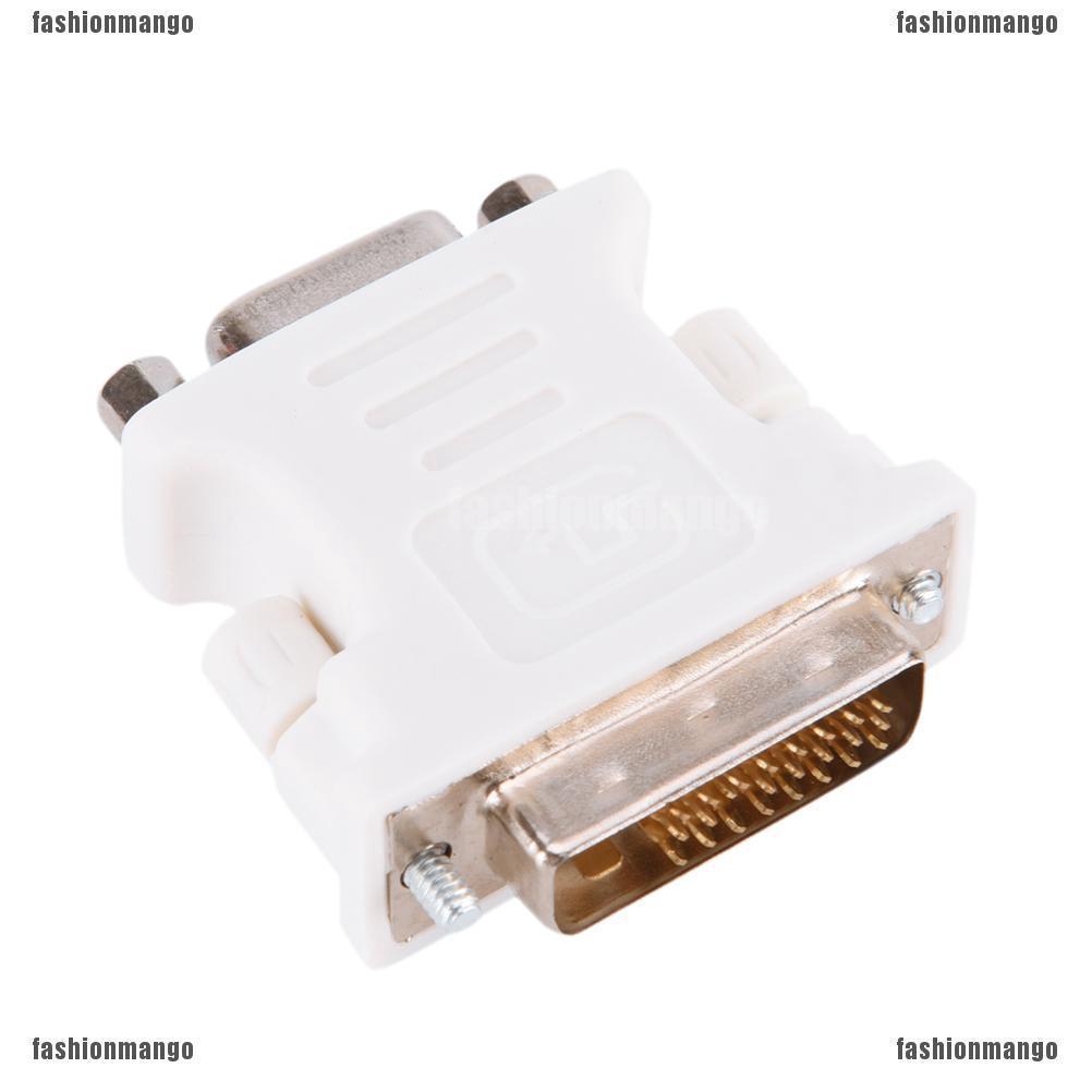 ☼☼ Dvi-d ดิจิทัล Dual Link ตัวผู้ 24+1 เป็น VGA ตัวเมีย อะแดปเตอร์คอมพิวเตอร์