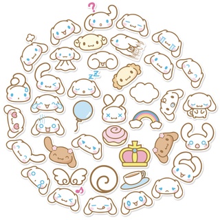 สติกเกอร์ ลายการ์ตูน Cinnamoroll Faces น่ารัก กันน้ํา สําหรับตกแต่งสมุดภาพ จํานวน 40 ชิ้น