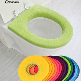 Gregorio อุ่นล้างทำความสะอาดได้ O-shaped ล้างจาน Toilet Seat ฝาครอบตกแต่งห้องน้ำหน้าแรก