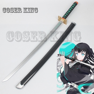 104ซม ทำด้วยไม้ ดาบ kimetsu no yaiba Wooden Sword Weapon อาวุธ Demon Slayer Cosplay Tokitou Muichirou ชุดคอสเพลย์ การ์ตู