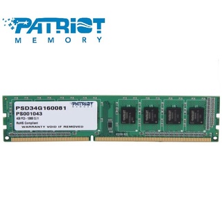 Patriot 4GB DDR3 1600MHz Desktop DIMM 1.5V