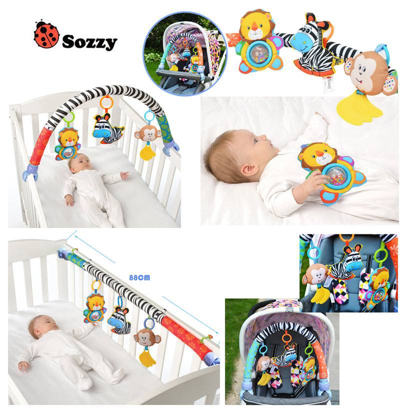 Smart kiddy shop โมบายติดรถเข็น คาร์ซีท โมบายติดเปล โมบายดนตรี : ม้าลาย ( ของเล่นเด็กอ่อน ของเล่นเสริมพัฒนาการ )