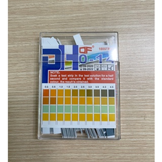 pH Indicator Paper กระดาษวัด pH แบบ 4 แถบ 0-14 กระดาษวัดค่า ความเป็นกรด ด่าง  ยี่ห้อ DF ของจีน