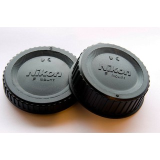 Nikon ชุดฝาปิด Rear Lens Cap ฝาปิดท้ายเลนส์ + Body Cap ฝาปิดบอดี้