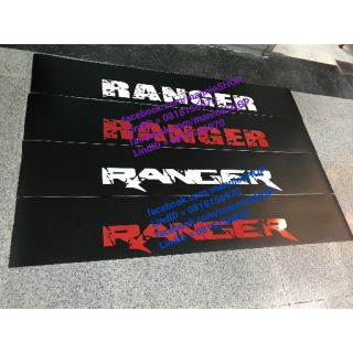 สติ๊กเกอร์บังแดดหน้ารถ งานตัดคอม คำว่า RANGER หรือ คำว่า RAPTOR สำหรับรถฟอร์ด FORD sticker ติดรถ แต่งรถ ฟอร์ด