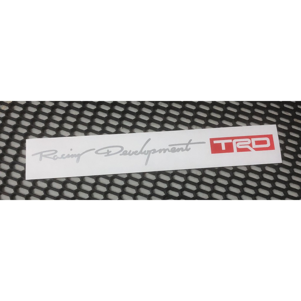 สติกเกอร์ไดคัท TRD Racing  (TRDสีแดงเป็นสติกเกอร์สะท้อนแสง)  สติกเกอร์แต่งรถ สติกเกอร์ Oracal - รูปที่ 2