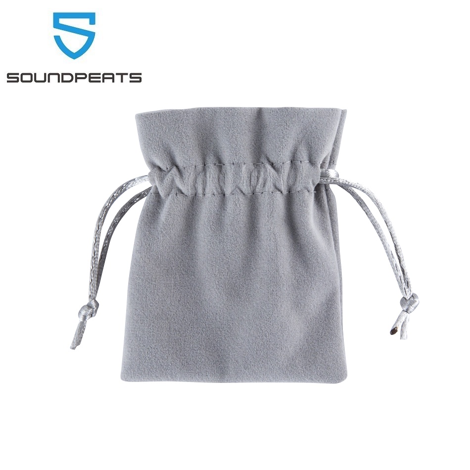 SoundPEATS Custom Bag Velvet Bag Drawstring Bag Flannel Pouch Storage Bag