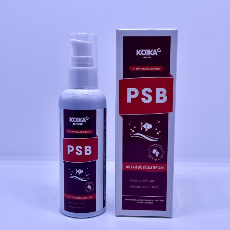 Koika PSB - ไมโครชีววิทยาแบบส่องไฟ ไล่คาว รักษาก๊าซพิษในตู้ปลา (ขวด105มล)