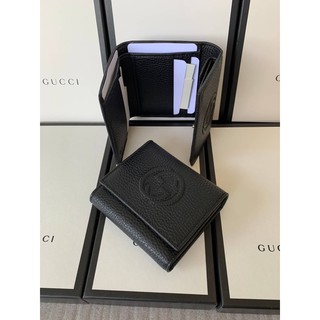 สด-ผ่อน📌แท้💯 Gucci Soho Small Leather Trifold Wallet