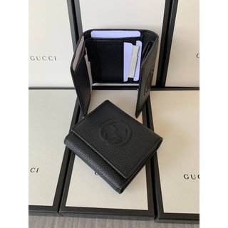 สด-ผ่อน📌แท้💯 Gucci Soho Small Leather Trifold Wallet