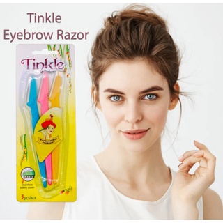 ⚡FLASH SALE⚡♡พร้อมส่ง Tinkle Eyebrow Razor 3 Pack, Eyebrow Face Hair Removal &amp; Shaper (3 Pieces)