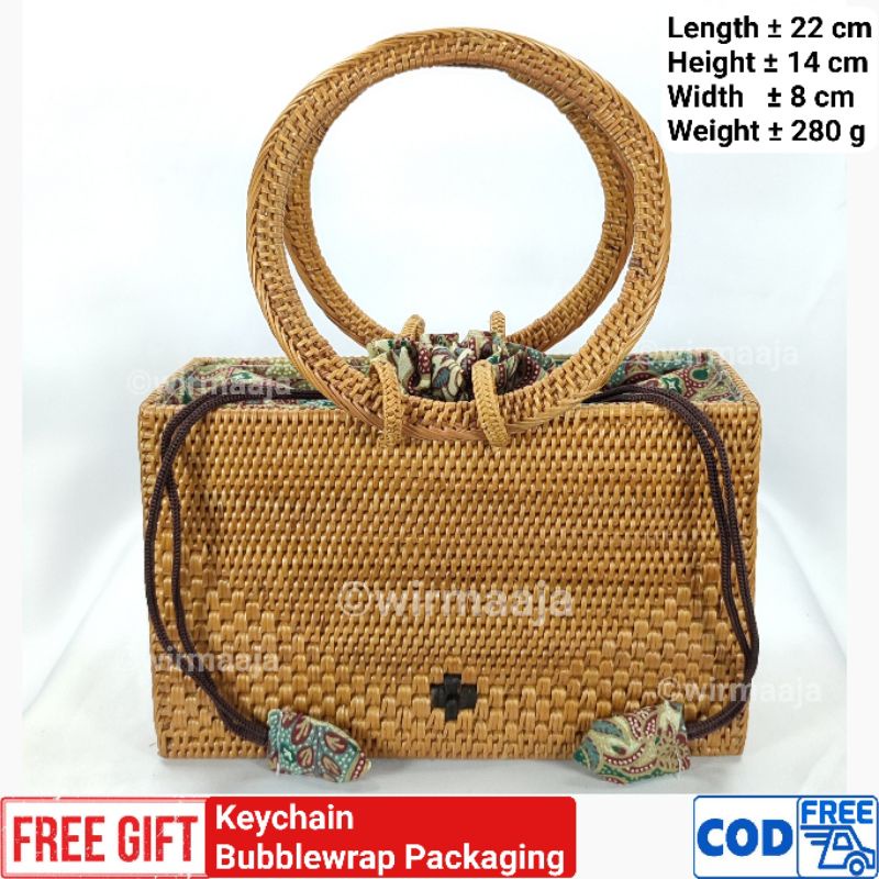 กระเป๋าถือ Atte Malboro หวาย O