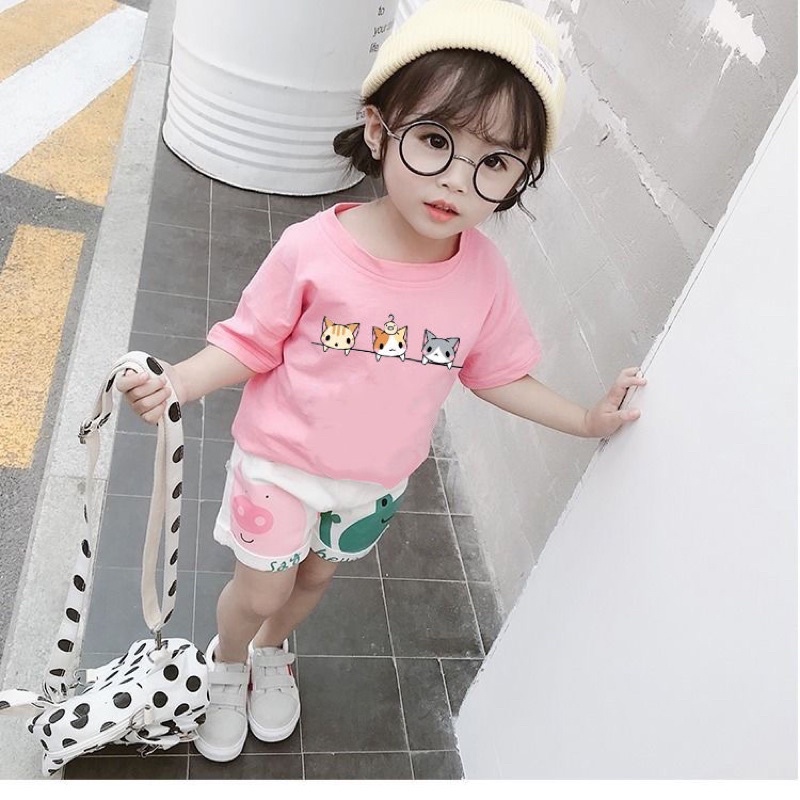 Babykidsเสื้อยืดคอตตอน100%สีพื้นเสื้อเด็กผู้ชายผู้หญิงผ้านุ่มใส่สบาย