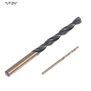 Utzn&gt; ใหม่ ชุดดอกสว่านเจาะโลหะ เคลือบโคบอลต์ 2-8 มม. HSS M43 1 ชิ้น