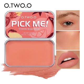 O.two.o 3 In 1 เครื่องสําอางลิปสติกลิปทินท์ลิปทินท์เนื้อแมทกันน้ํา
