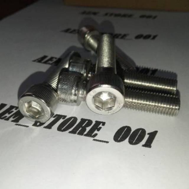 Bolt L M8 x 45 (4.5ซม.) สแตนเลส 304 THE A2-70