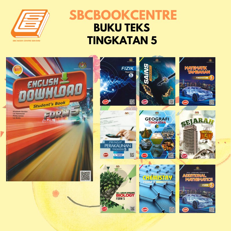 [SBCB]หนังสือ Text Form 5 / Text Book Form 5 KSSM (2021)
